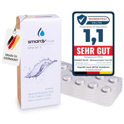 Afbeelding van smardy 50 Fotometer Testtabletten DPD3 (totaal Chloor) voor Elektronische Watertester/Zwembadtester