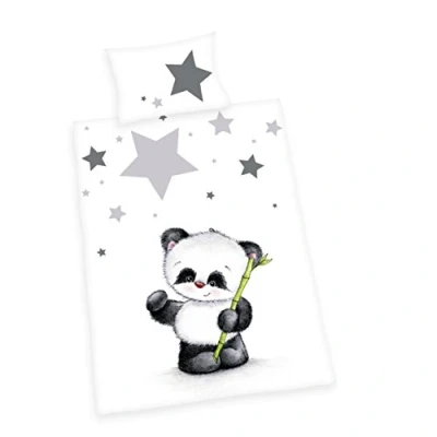 Afbeelding van Baby Best overtrekset Jana panda (2 delig)