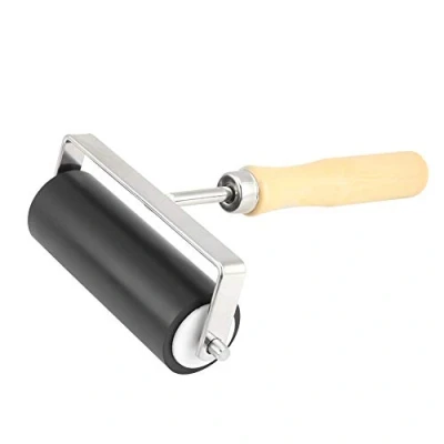 Afbeelding van Harde Rubber Brayer Roller 10cm Verf Inkt Olie Kunst Handwerk Schilderen Tool