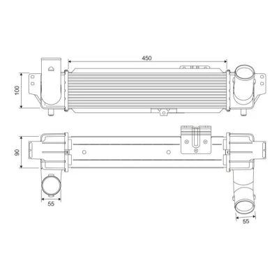 Afbeelding van Valeo Interkoeler 818382