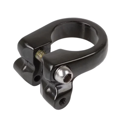 Afbeelding van M wave zadelpenklem m6 inbus 28.6 mm zwart met extra bevestigingspunt