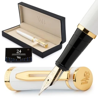 Afbeelding van Erudite Collection FPM (White Gold, Geschenkdoos [Medium penpunt])