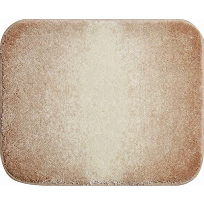 Afbeelding van Grund Badmat 100% polyacryl, ultrazacht, antislip, Öko Tex gecertificeerd, 5 jaar garantie, MOON, wc sjabloon o.a. 50x60 cm, beige
