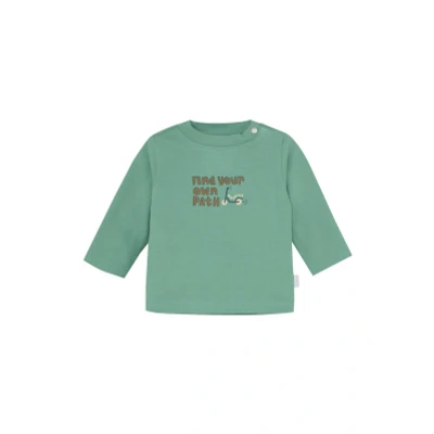 Afbeelding van Noppies Langarm Stonewood Longsleeve voor kinderen, Maat: 50, Winter green