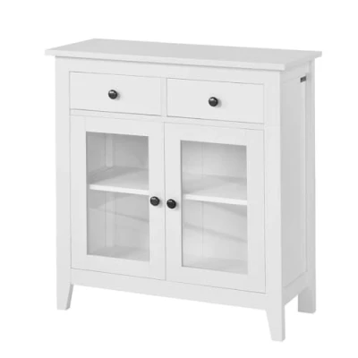 Afbeelding van SoBuy Sideboard, entreemeubel, woonkamerkast, wit, FSB05 W