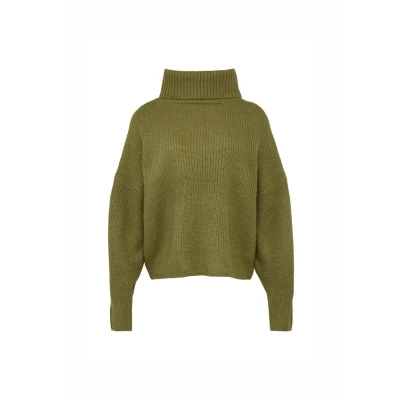 Afbeelding van s.Oliver Oversized MIT Rollkragen Trui, Dames, Maat: 42, Guacamole