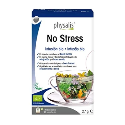 Afbeelding van 15% korting Physalis Kruideninfusie No Stress Bio 20 theezakjes