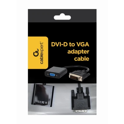 Afbeelding van Gembird A DVID VGAF 01 0.2m DVI D VGA (D Sub) Zwart video kabel adapter