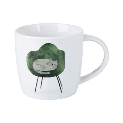 Afbeelding van Maxwell &amp; Williams DX1217 Feline Friends porseleinen beker, meerkleurig, 400 ml, in geschenkdoos