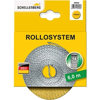 Afbeelding van Schellenberg 46006 Rolluikband Mini 14 mm, 6 m, geel