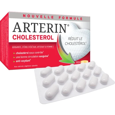 Afbeelding van Arterin® Cholesterol 150 Tab Zonder Rode Gist Rijst/Statines &amp; Goede Tolerantie