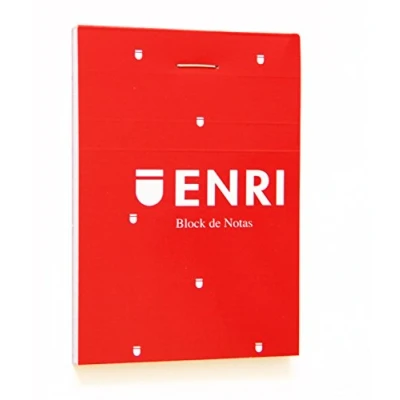 Afbeelding van Schrijfblok ENRI Rood A7 80 Lakens (10 Stuks)