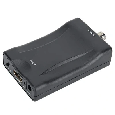 Afbeelding van HDMI naar BNC video converter box, digitale signalen signaal 3,5 mm stereo audio box compatibel met PAL/NTSC systemen voor dvd recorder