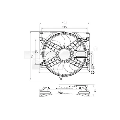 Afbeelding van TYC Ventilatorwiel motorkoeling 803 0011