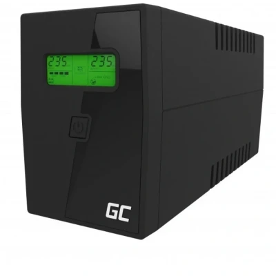 Afbeelding van Green Cell UPS01LCD UPS Line interactive 600 VA 360 W 2 AC uitgang(en)