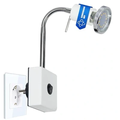 Afbeelding van Trango 2607W LED insteeklamp *EVIE* wandlamp, leeslamp, keukenlamp, nachtlampje in wit mat incl. 1x 3 Watt GU10 lamp 3000K warm wit, fitting
