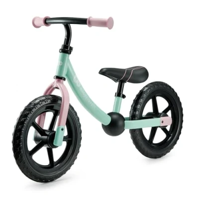 Afbeelding van Kinderkraft 2WAY Next loopfiets tot 35 kg, lichte loopfiets, kinderfiets, 12 inch wielen, in hoogte verstelbaar zadel en stuur, eenvoudige montage, beperkte stuurinslag, rubberen handgrepen, mint