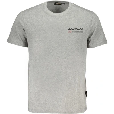 Afbeelding van Napapijri Kasba Tshirt print, Heren, Maat: XL, Medium grey melange
