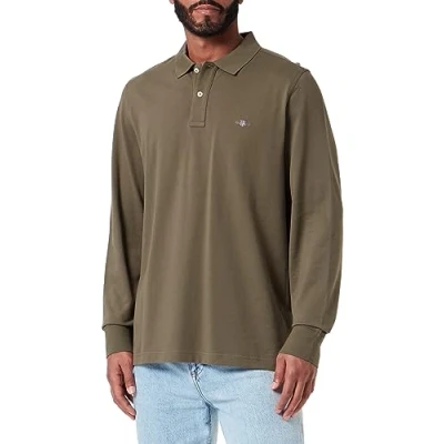 Afbeelding van GANT Shield Rugger Poloshirt, Heren, Maat: Small, Juniper green
