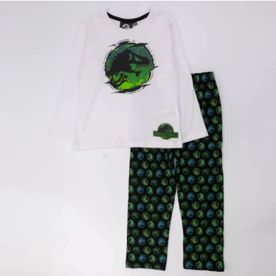 Afbeelding van Jurassic World Dino Pyjama Wit multi. Maat 110 cm / 5 jaar