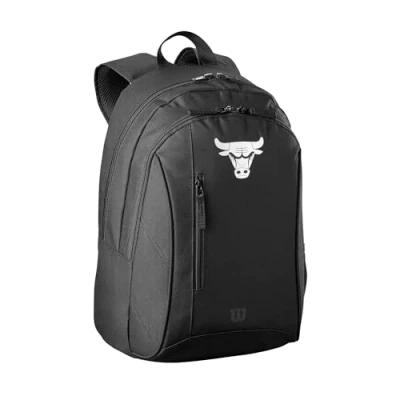 Afbeelding van Wilson NBA Team Chicago Bulls Backpack WZ6015003, Unisex, Zwart, Rugzak, maat: One size