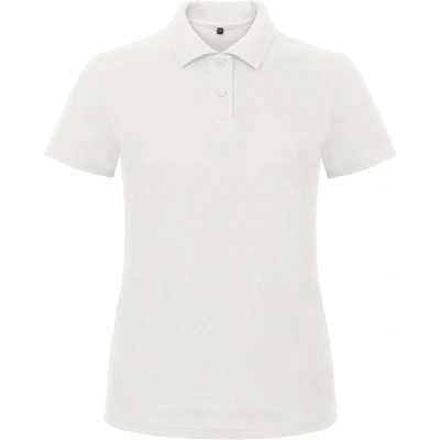 Afbeelding van Dames Polo ID.001 Wit merk B&amp;C maat L