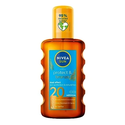 Afbeelding van Sun Protect &amp; Bronze Natuurlijke Bruinings Activerende Spray Olie SPF20 200ml
