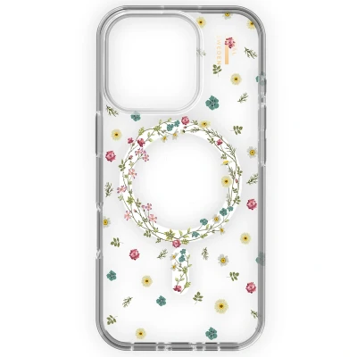 Afbeelding van Apple iPhone 16 Pro Max MagSafe Hoesje Kunststof iDeal of Sweden Hardcase/Backcover Petite Floral Telefoonhoesje