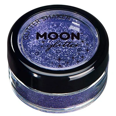 Afbeelding van Moon glitter Fijne schudders (pailletten maan) 100% cosmetische voor gezicht, lichaam, nagels, haar en lippen 5 g lavendel