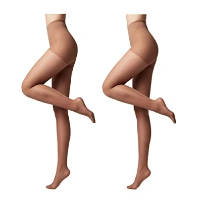 Afbeelding van Conte elegant 2 pack modellerende panty&#039;s voor dames stimuleert de bloedsomloop, vormende panty&#039;s, dunne damespanty&#039;s ACTIVE 40 kleur bruin maat