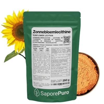 Afbeelding van Zonnebloemlecithine poeder Sunflower Lecithin 250 GR