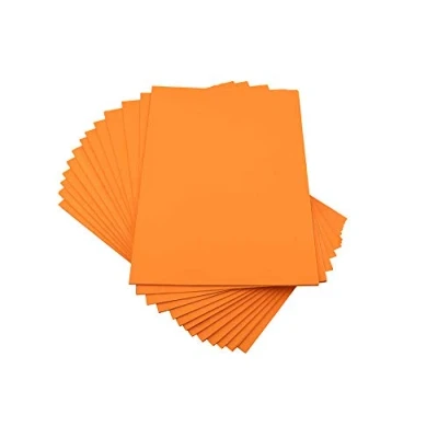 Afbeelding van House of &amp; Papier A4 220 gsm gekleurde kaart oranje (100 stuks vellen)