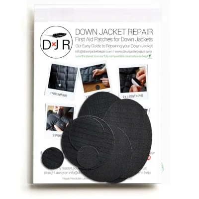 Afbeelding van DOWN JACKET REPARATIEPATCHES: Eenvoudig te gebruiken, voorgesneden, zelfklevende, waterdichte, scheurbestendige ripstop nylon stof voor het repareren van kleding, slaapzakken, tenten, buitenuitrusting