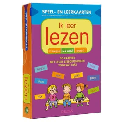 Afbeelding van Deltas Speel en leerkaarten Ik leer lezen (6 7 j.)