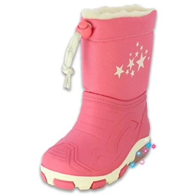 Afbeelding van Beck Blinking Stars Regenboot voor meisjes, roze, 22/23 EU