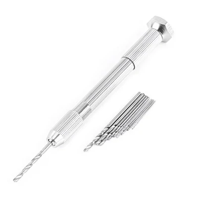 Afbeelding van accuracy Pin Vise handboor met 10 stuks HSS Twist boorset 0,5 2 mm
