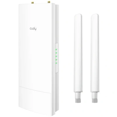 Afbeelding van Cudy Outdoor AC1200 Dual Band Repeater, Access Point, Router, WISP 24V passieve PoE, bliksembeveiliging, 40 tot 60 C Bedrijfstemperatuur.