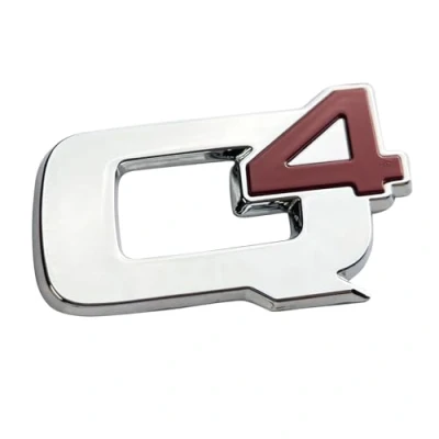 Afbeelding van Auto Logo Embleem Badge Decal Sticker Voor Alfa Romeo Stelvio Q4, Autosticker Decoratie Zelfklevende Autostickers,D