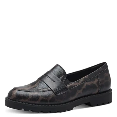 Afbeelding van Tamaris Instappers, Dames, Maat: 38, Leopard Leer/ synthetisch