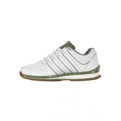 Afbeelding van K Swiss Rinzler Sneakers voor heren, wit/Deep Lichen/Gum, Wit Deep Lichen Gum, 45 EU