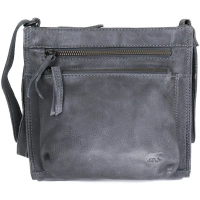 Afbeelding van Bear Design Davita Leren Schoudertas Jeans