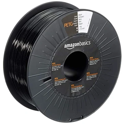 Afbeelding van Amazon Basics 3D printerfilament, PETG, 1,75 mm, zwart, spoel van 1 kg