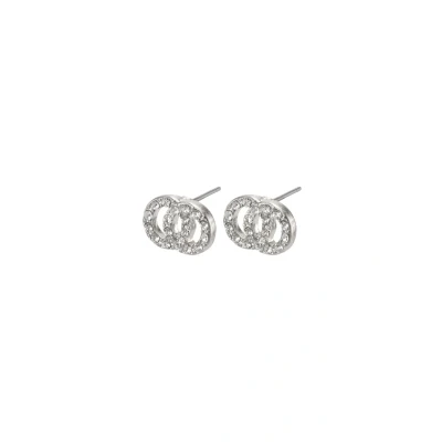 Afbeelding van Pilgrim Victoria Recycled STUD Oorbellen, Dames, Maat: One Size, Silver plated