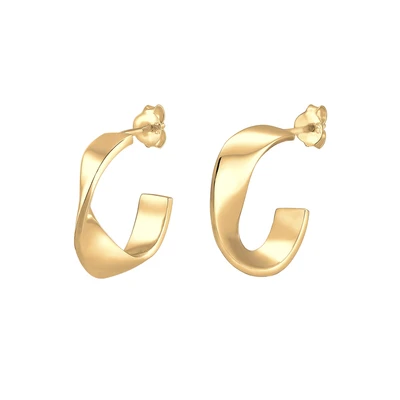 Afbeelding van Elli Hoops Design Oorbellen, Dames, Maat: One Size, Gold coloured