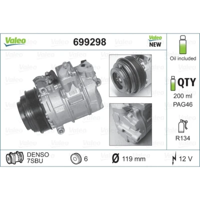 Afbeelding van Valeo Airco compressor 699298