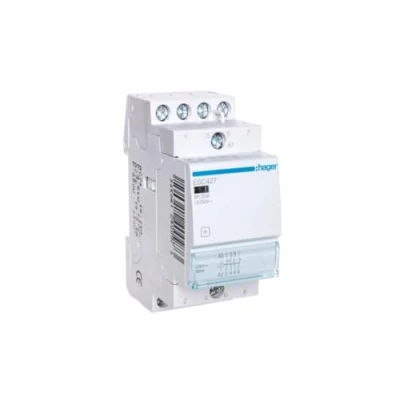 Afbeelding van Hager magneetschakelaar ac esc 2no 2nc 25 1 400v 8 5 3 kw u spoel 230v 50hz 60hz esc427