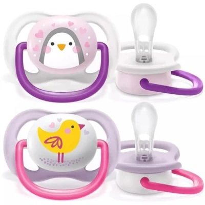Afbeelding van Philips Avent Ultra Air Animals Fopspeen 0 6 m Roze