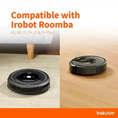 Afbeelding van BAKUUM Verpakking met 3 zijborstels en schroeven voor iRobot Roomba serie E5 E6 i7 i7+ J7 J7+ Plus borstels ultra duurzame borstels.