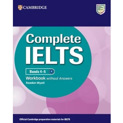 Afbeelding van Complete IELTS Bands 4 5 Workbook without Answers