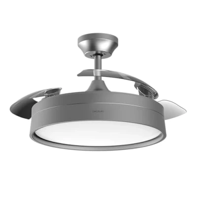 Afbeelding van Cecotec Ventilator aan het Plafond met Verlichting en Uittrekbare Bladen EnergySilence Aero 4200 Invisible LightWood. 30W, DC motor, Diameter 42&quot;, Timer, 6 Snelheden, Winter Zomer Mode